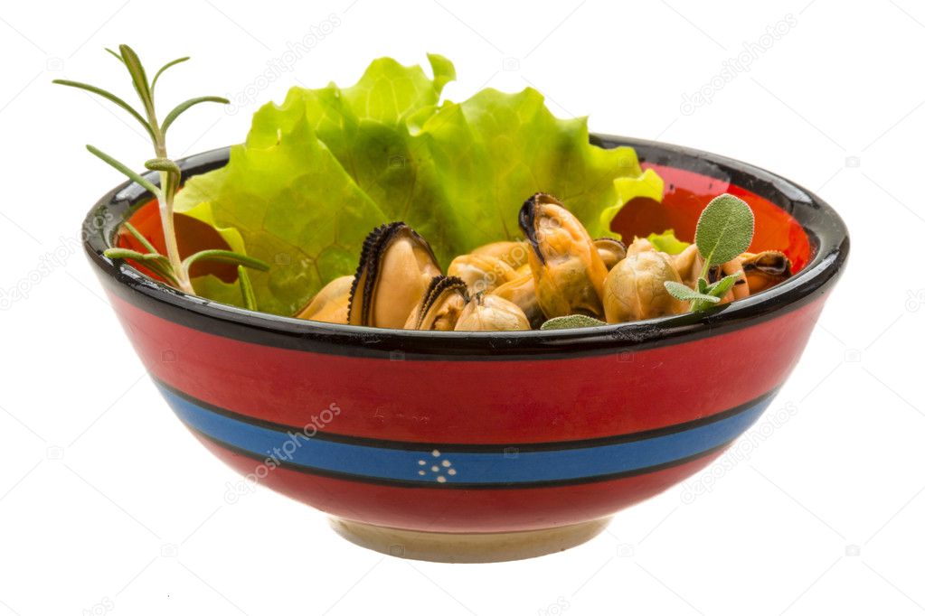 Marinated mussels Stock Photo by ©AndreySt 33901463