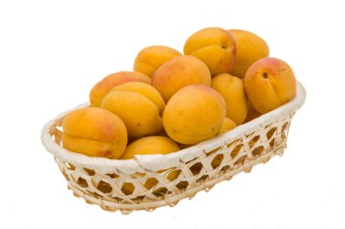 Yellow ripe apricots