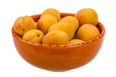 Yellow ripe apricots