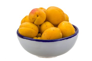 Yellow ripe apricots