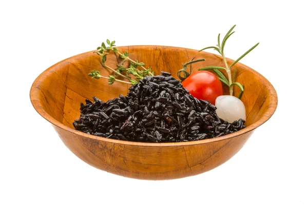 Black boiled rice — Stock Photo, Image