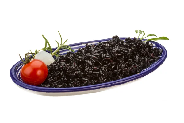 Black boiled rice — Stock Photo, Image