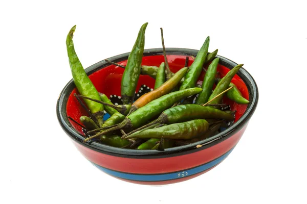Green chilli pepper — Stock Photo, Image