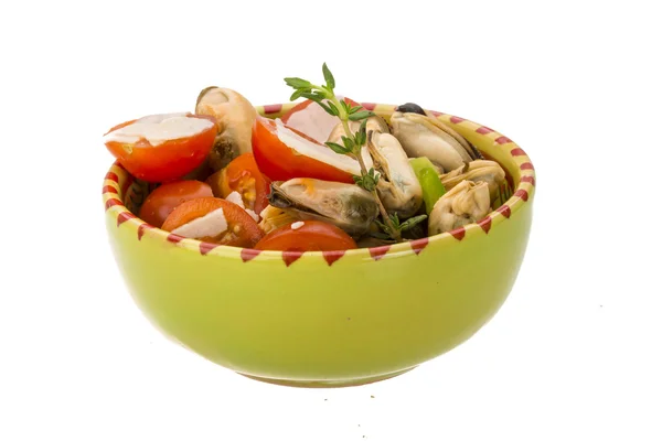 Mussells salade — Stockfoto