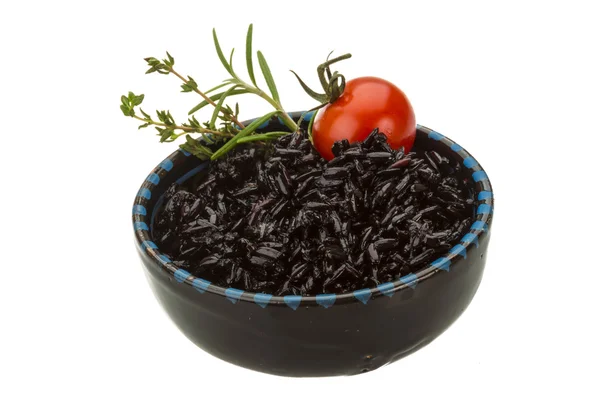 Black boiled rice — Stock Photo, Image