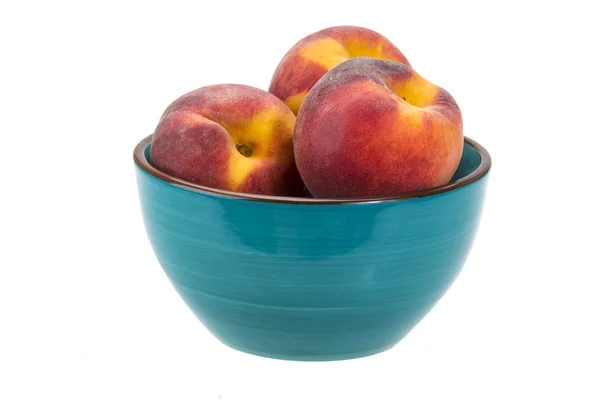 Peaches in the bowl — Stock Photo, Image
