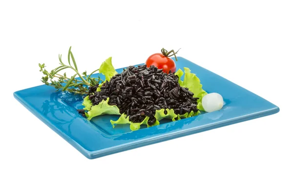 Black boiled rice — Stock Photo, Image