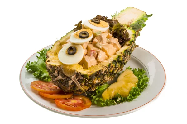 Ananas-Chiken-Salat — Stockfoto