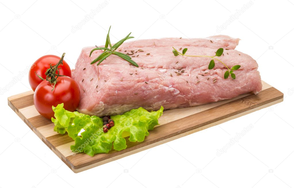 Raw pork meat