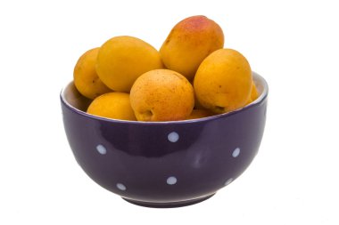 Yellow ripe apricots