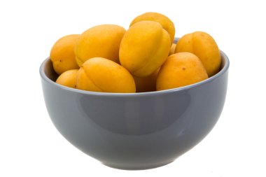 Yellow ripe apricots