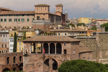 Roma, İtalya. eski şehrin tipik mimari detaylar