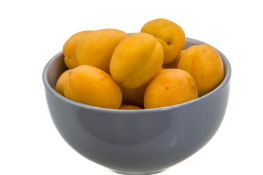 Yellow ripe apricots