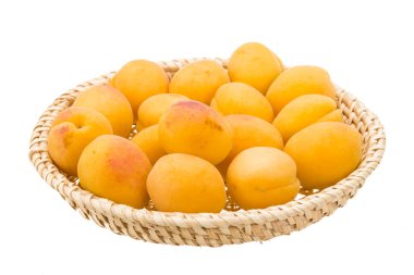 Yellow ripe apricots