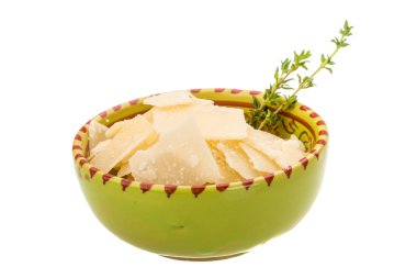 parmesan peyniri izole beyaz