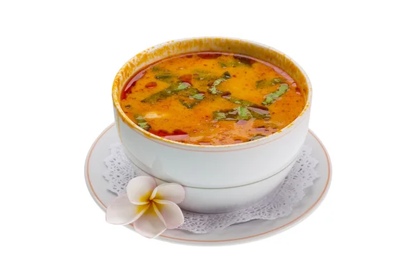 Thai famous soup Thom Yam — Stock Photo, Image