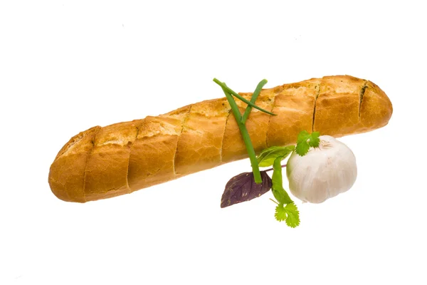 Garlic bread with herbs — Stock Photo, Image