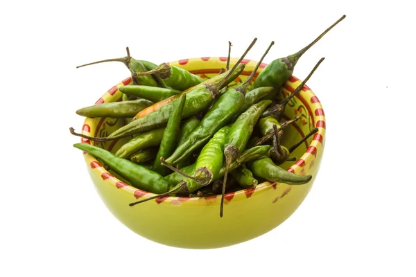 Grön chili peppar — Stockfoto