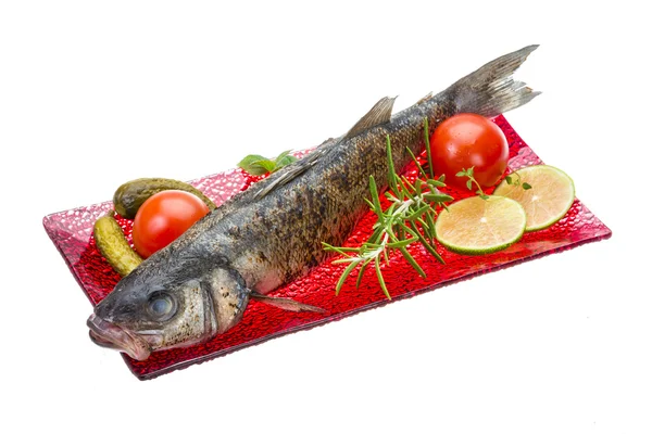 Roasted seabass — Stock Photo, Image