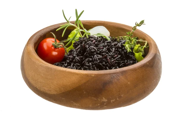 Arroz cocido negro —  Fotos de Stock