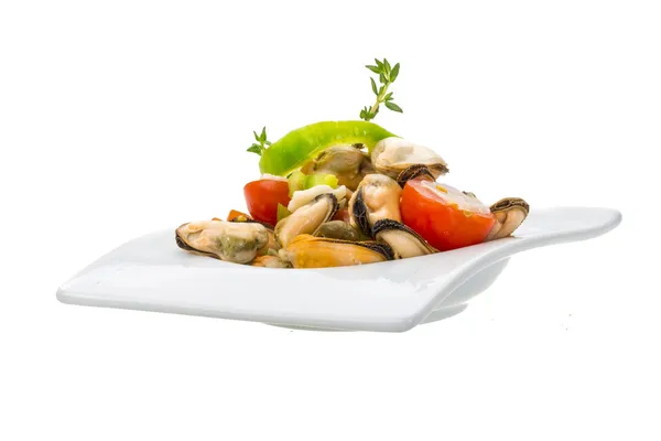 Mussells sallad — Stockfoto