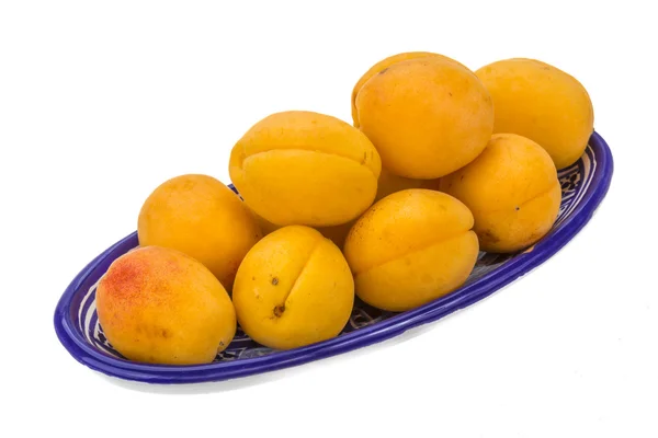 Yellow ripe apricots — Stockfoto