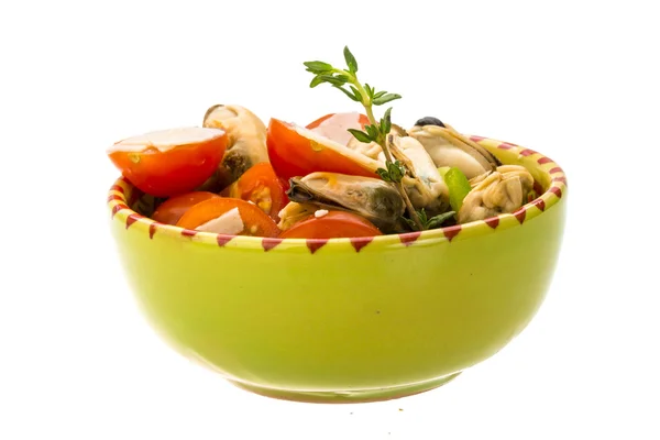Mussells salad — Stock Photo, Image