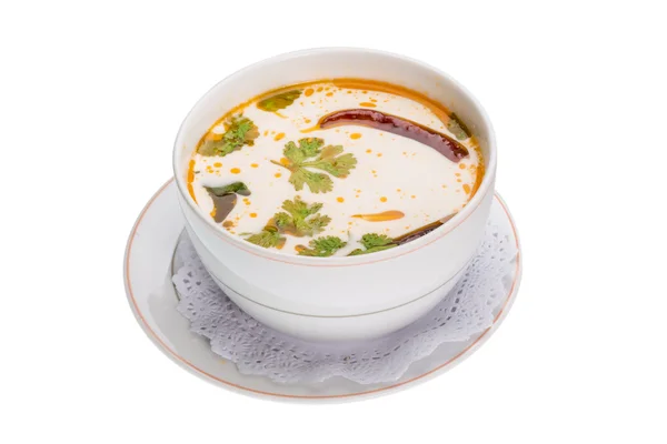 Thai famous soup Thom Yam — Stock Photo, Image