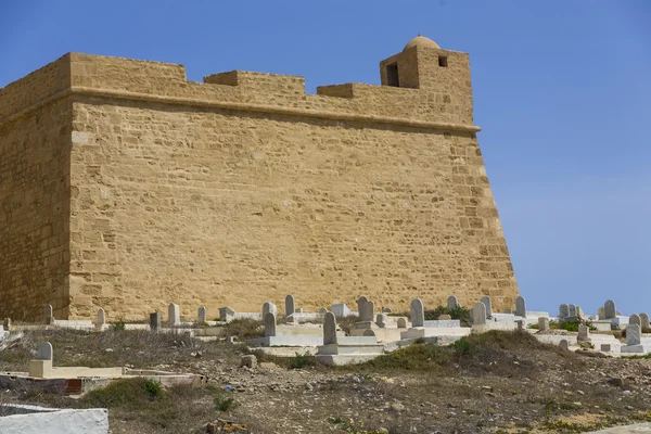 Oude fortess ruïne in mahdia tunis — Stockfoto