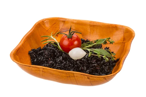 Black boiled rice — Stock Photo, Image