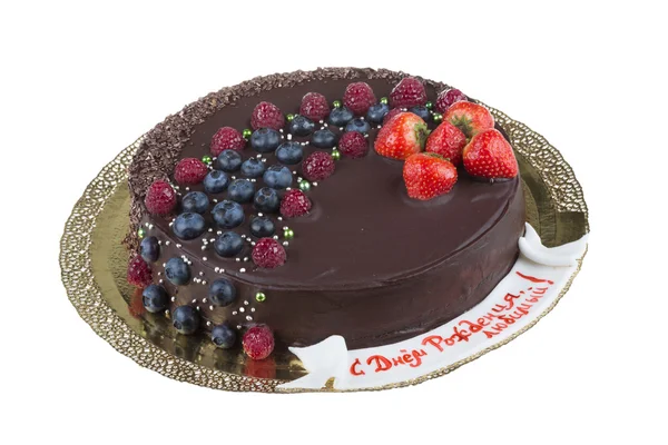 Mousse di cioccolato torta — Foto Stock