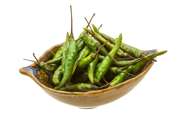 Groene Chili peper — Stockfoto