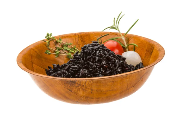 Schwarzer gekochter Reis — Stockfoto