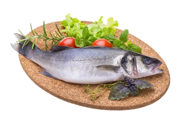 Raw seabass — Stock Photo, Image