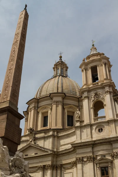 Święty agnese w agone w piazza navona, Rzym, Włochy — Zdjęcie stockowe