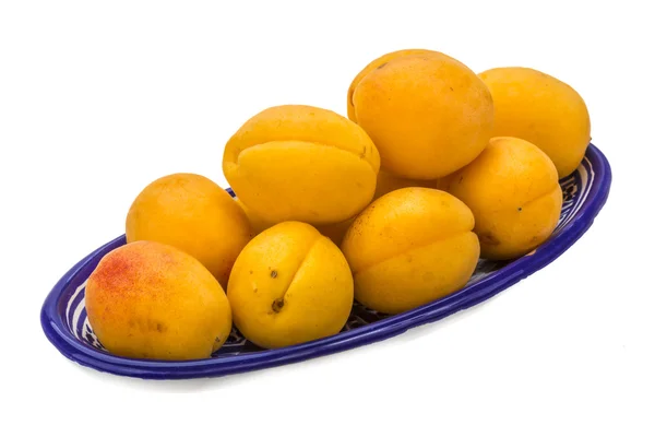 Yellow ripe apricots — Stockfoto