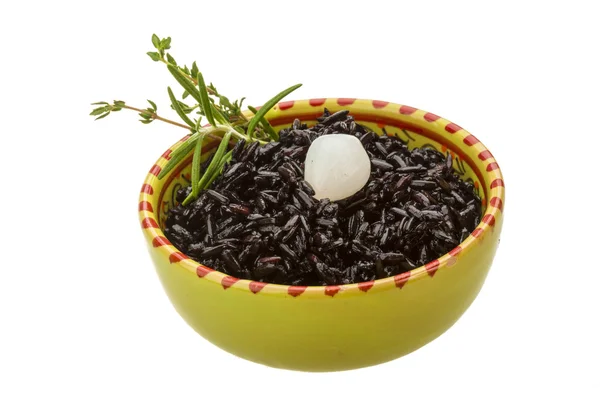 Arroz cocido negro —  Fotos de Stock