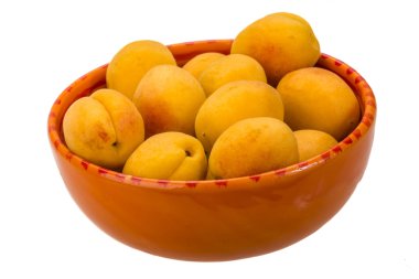 Yellow ripe apricots