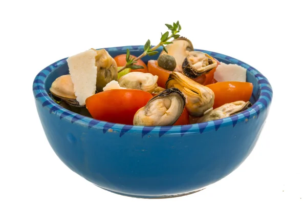 Mussells salade — Stockfoto