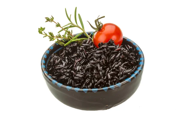 Czarny ryż gotowany — Zdjęcie stockowe
