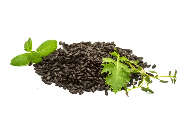 Arroz negro blanco — Foto de Stock