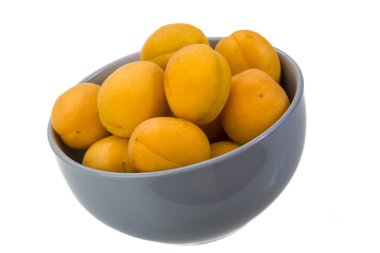 Yellow ripe apricots