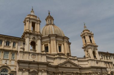 SAINT Agnese içinde agone piazza navona, Roma, İtalya