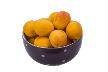 Yellow ripe apricots