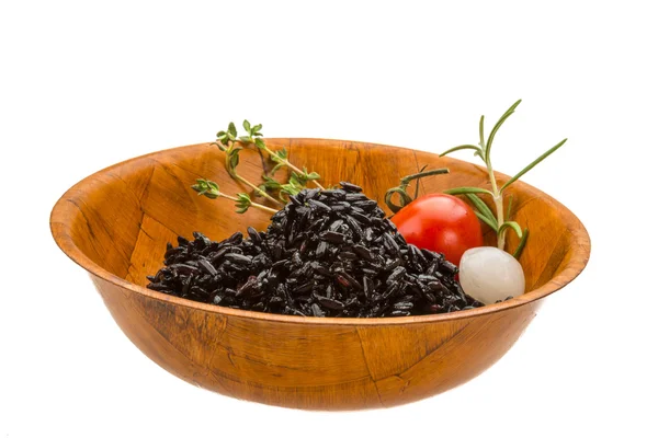 Arroz cocido negro —  Fotos de Stock