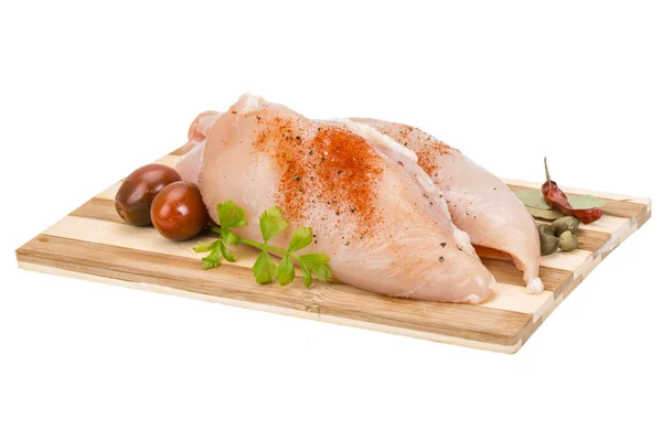 Filetto di pollo crudo — Foto Stock