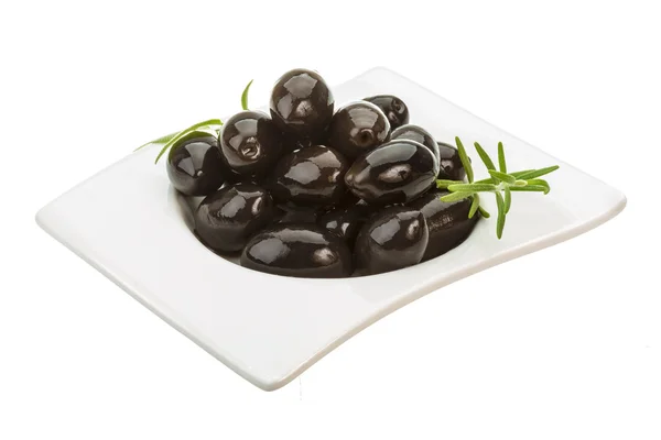 黑色巨无霸泡菜现在橄榄 — 图库照片