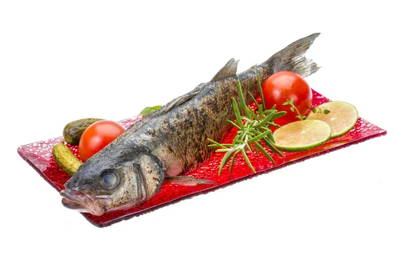 Roasted seabass — Stock Photo, Image