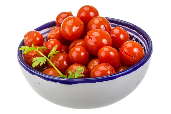 Tomate cereja marinado — Fotografia de Stock