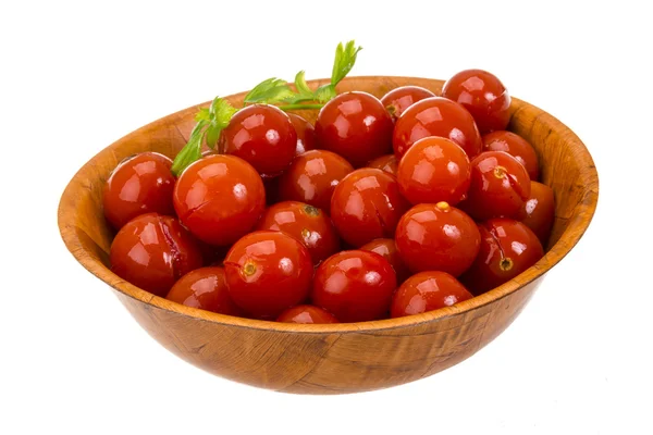 Marinovaný cherry rajče — Stock fotografie